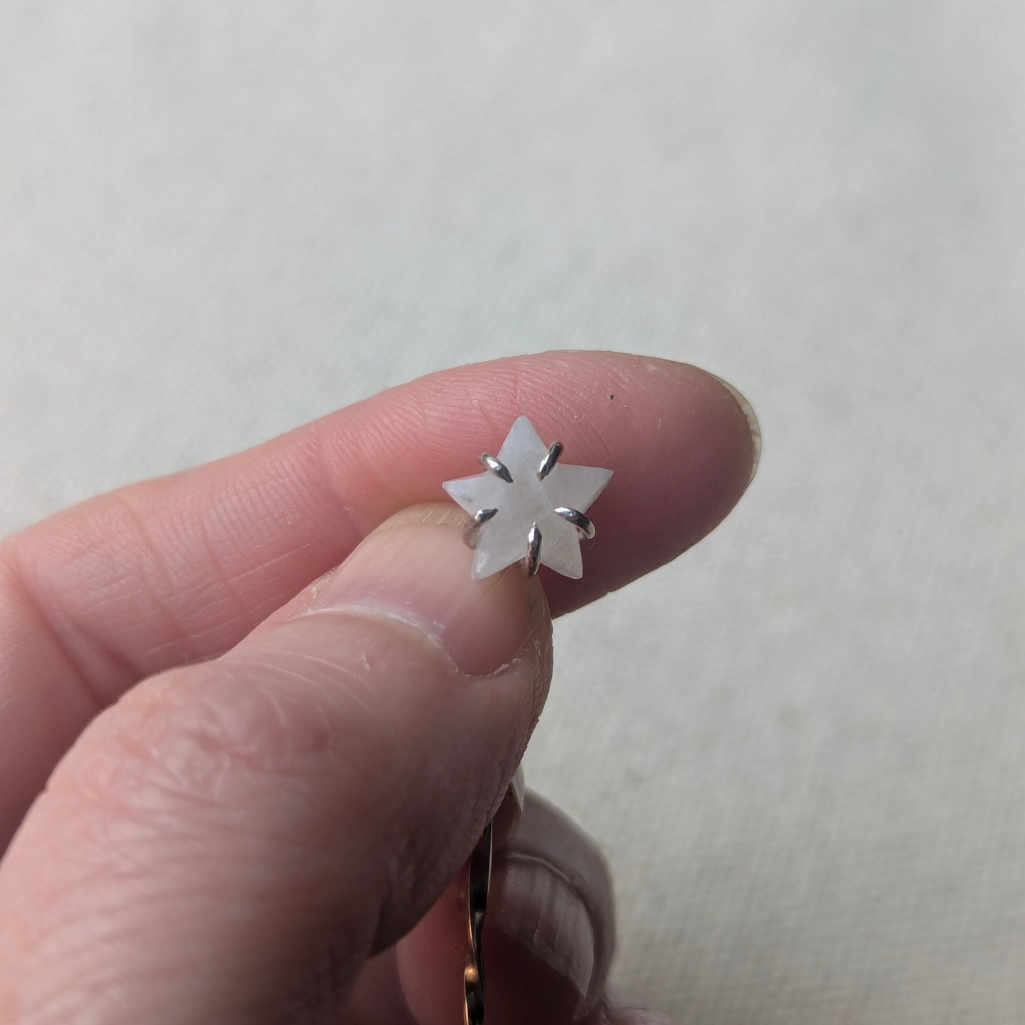 Moonstone Star Pin