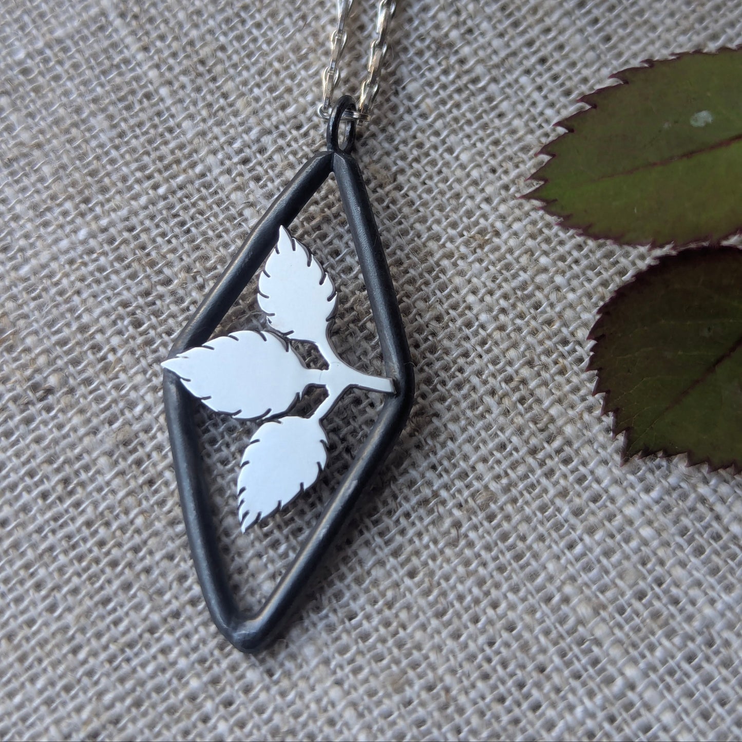 Rose Leaf pendant