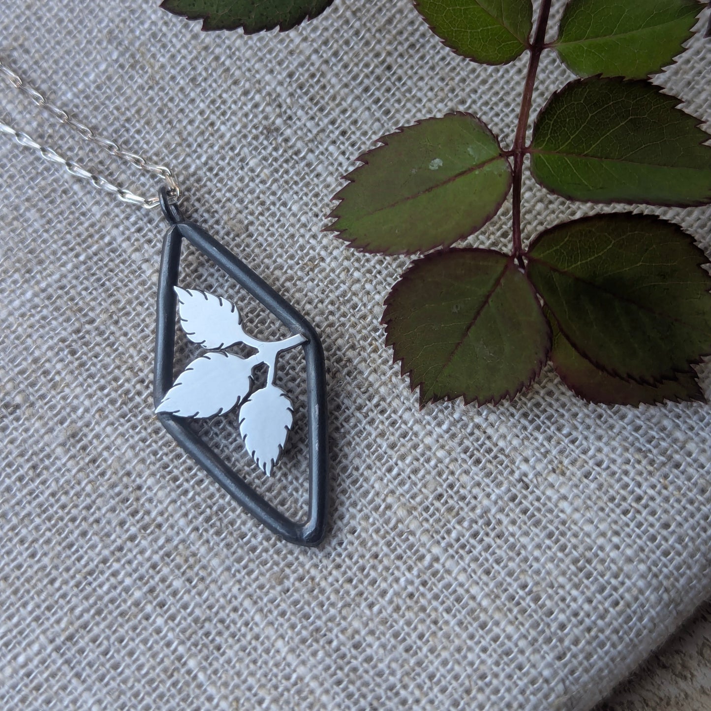 Rose Leaf pendant