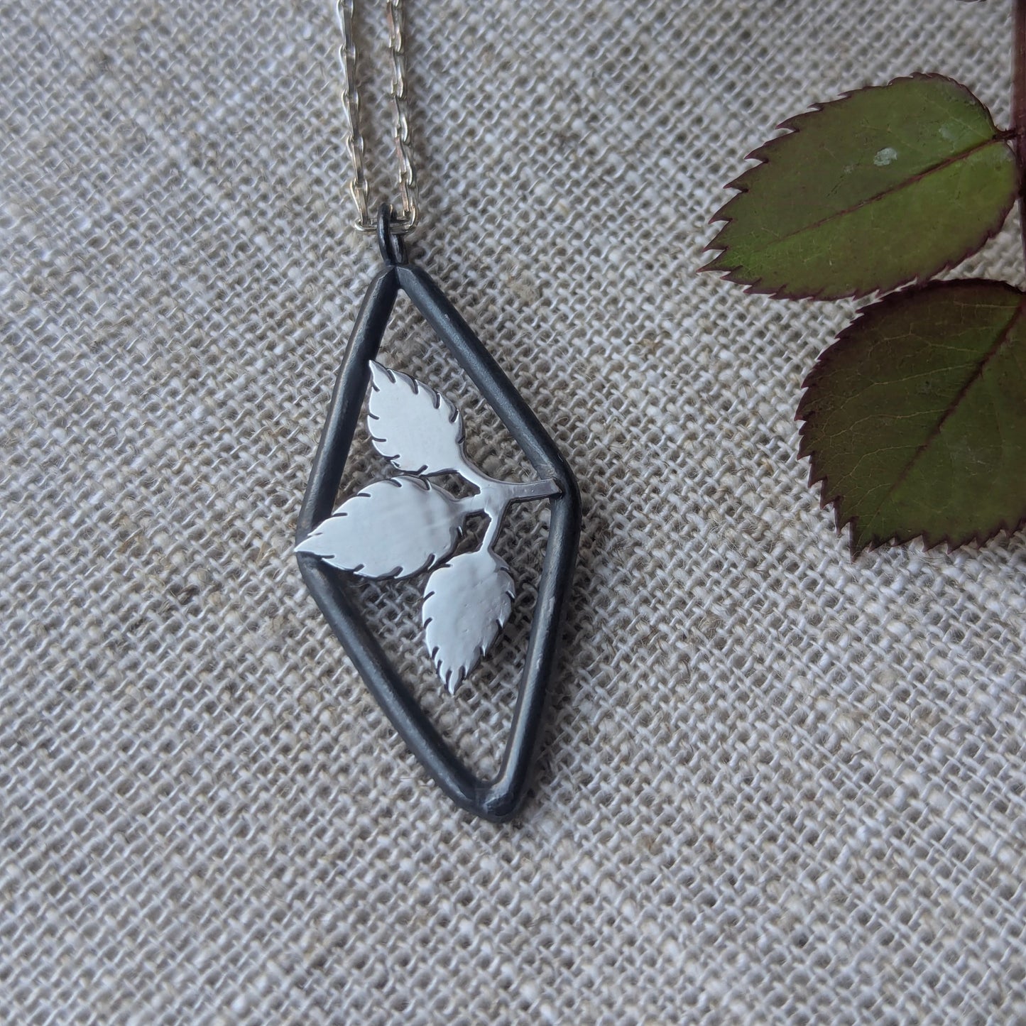 Rose Leaf pendant