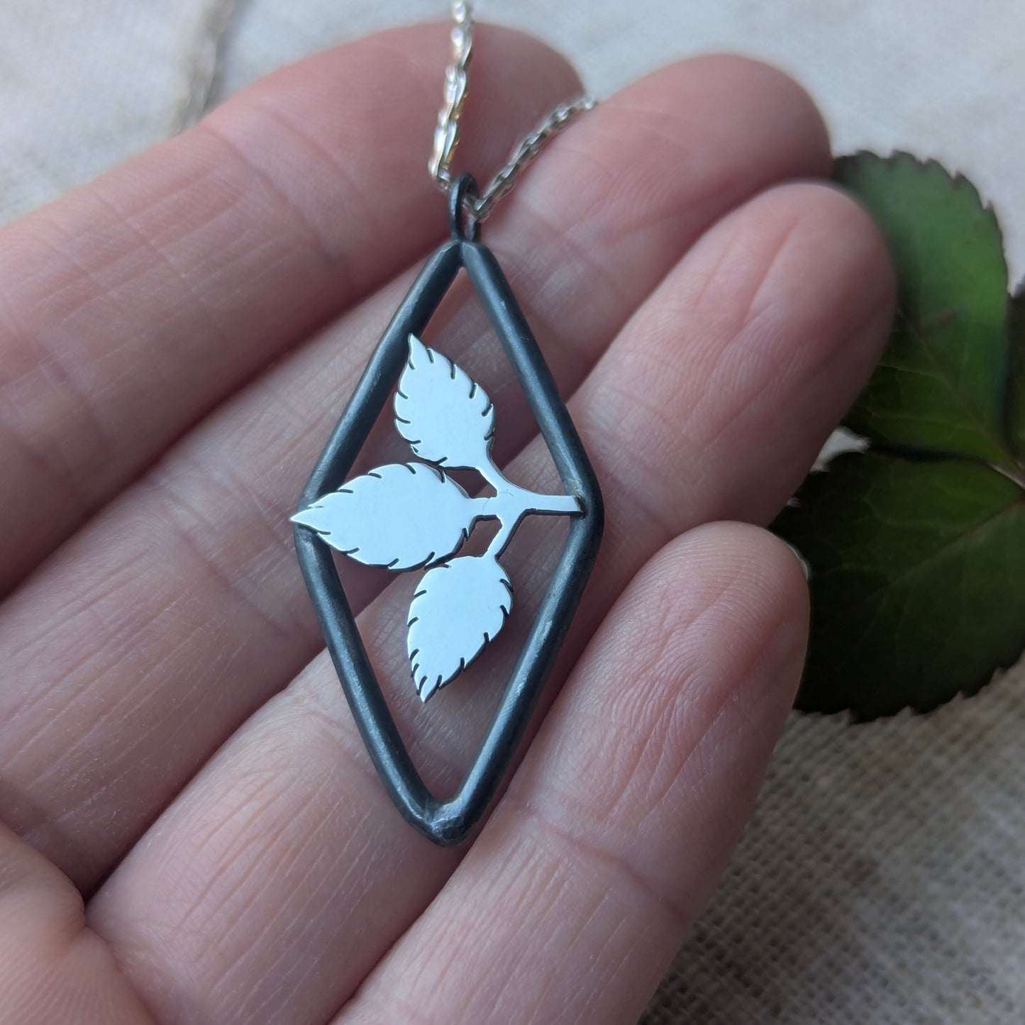 Rose Leaf pendant
