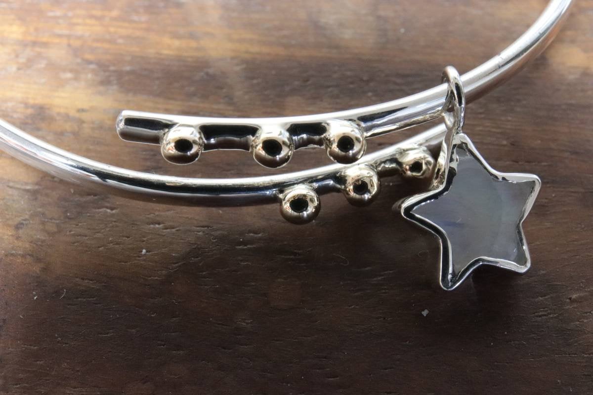 Moonstone Star Charm Bracelet