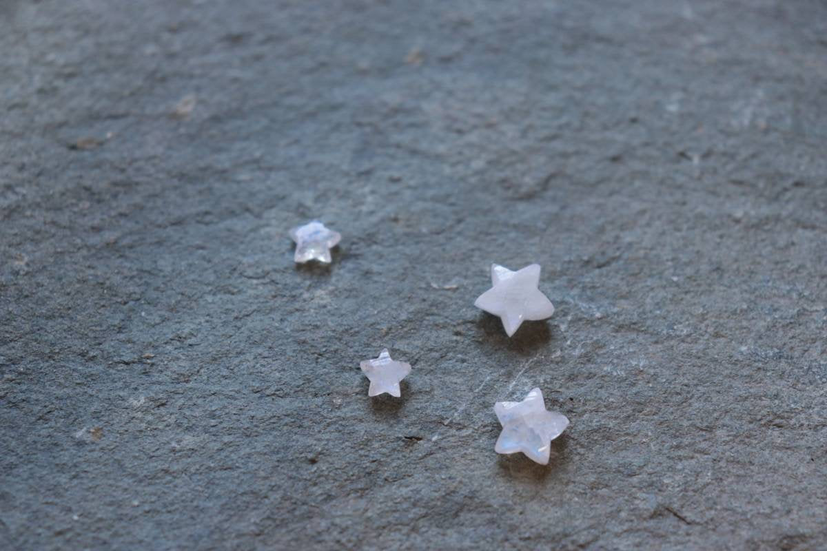 Moonstone Star Charm Bracelet