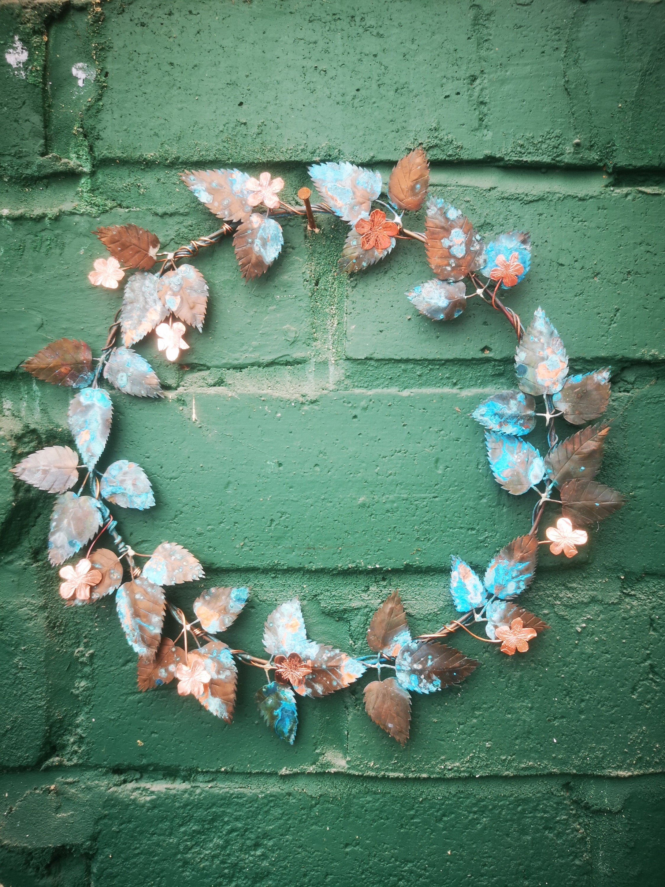 Copper Bramble Wreath